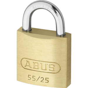 ABUS 55 Series Brass Open Shackle Padlock - 24mm KA (5251) 55/25 Boxed