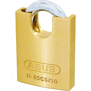 ABUS 65 Series Brass Closed Shackle Padlock - 50mm KD 65CS/50 Visi