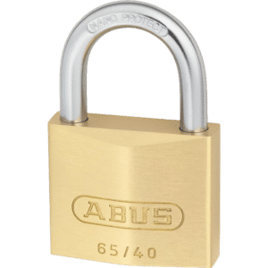 ABUS 65 Series Brass Open Shackle Padlock - 40mm KA (6406) 65/40 Boxed