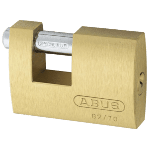 ABUS 82 Series Brass Sliding Shackle Shutter Padlock - 70mm KD 82/70 Visi