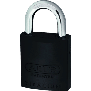 ABUS 83AL Series Colour Coded Aluminium Open Shackle Padlock Without Cylinder - 40mm Black 83AL/40 Boxed