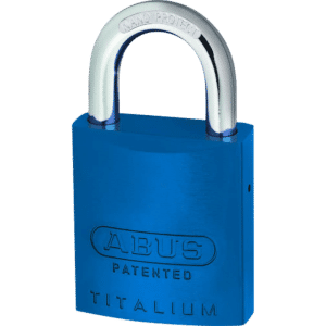 ABUS 83AL Series Colour Coded Aluminium Open Shackle Padlock Without Cylinder - 40mm Blue 83AL/40 Boxed
