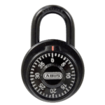ABUS 78KC Series Dial & Key Over-Ride Combination Open Shackle Padlock - MK (KC507) Black 78KC/50