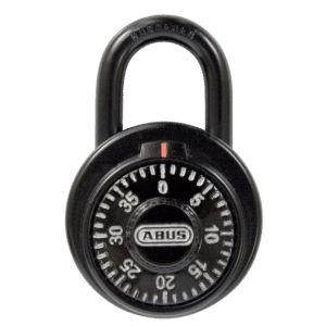 ABUS 78KC Series Dial & Key Over-Ride Combination Open Shackle Padlock - MK (KC507) Black 78KC/50