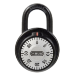 ABUS 78KC Series Dial & Key Over-Ride Combination Open Shackle Padlock - MK (KC510) Black 78KC/50