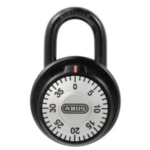 ABUS 78KC Series Dial & Key Over-Ride Combination Open Shackle Padlock - MK (KC510) Black 78KC/50