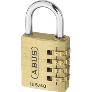 ABUS 165 Series Brass Combination Open Shackle Padlock - 40mm 165/40 Visi
