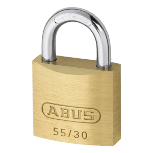ABUS 55 Series Brass Open Shackle Padlock - 38mm KD 55/40 Visi