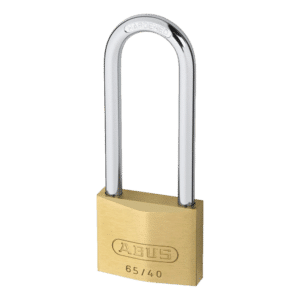 ABUS 65 Series Brass Long Shackle Padlock - 40mm KA (404) 63mm Shackle 65/40HB63 Boxed