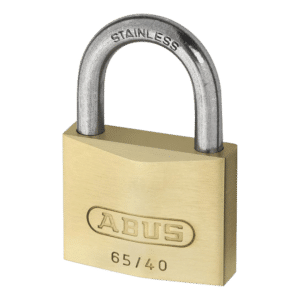 ABUS 65 Series Brass Open Stainless Steel Shackle Padlock - 50mm KA (6505) 65IB/50 Boxed