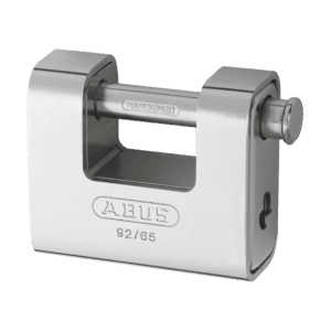 ABUS 92 Series Steel Clad Brass Sliding Shackle Shutter Padlock - 67mm KD 92/65 Boxed