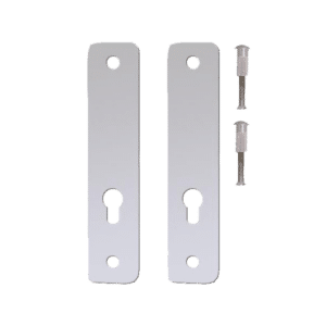 KICKSTOP 2300 230mm Lock Guard (50mm Wide) - Euro - Chrome Plated