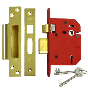 UNION J2205 StrongBOLT 5 Lever Sashlock - 75mm PB KD Boxed