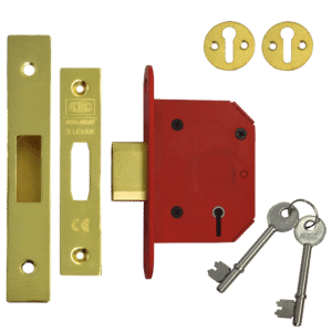 UNION J2105 StrongBOLT 5 Lever Deadlock - 64mm PB KD Boxed