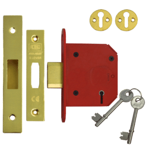 UNION J2105 StrongBOLT 5 Lever Deadlock - 75mm PB KD Boxed