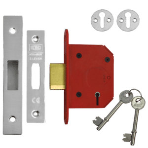 UNION J2105 StrongBOLT 5 Lever Deadlock - 64mm SS KD Visi