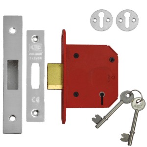 UNION J2105 StrongBOLT 5 Lever Deadlock - 75mm SS KD Visi