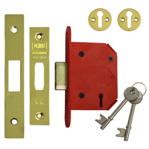 UNION J2103 StrongBOLT 3 Lever Deadlock - 64mm PB KD Boxed