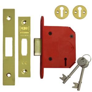 UNION J2103 StrongBOLT 3 Lever Deadlock - 75mm PB KD Visi