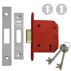 UNION J2103 StrongBOLT 3 Lever Deadlock - 75mm SS KD Visi