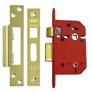 UNION J22WCS StrongBOLT Bathroom Lock - 64mm PB Visi
