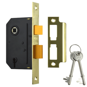 UNION J-ES-SL Essential 3 Lever Sashlock - 64mm PB KD Bagged