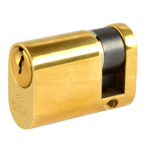 CISA C2000 Oval Half Cylinder - 43mm (33/10) KD PB