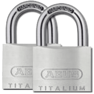 ABUS Titalium 54TI Series Open Shackle Padlock - 40mm KA Twin Pack 54TI/40C Visi