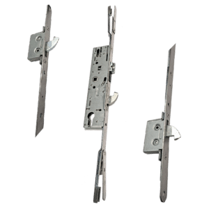 DOORMASTER Professional Lever Operated Latch & Hook - 2 Adjustable Hooks (Timber & Composite) - 35/92 - 16mm Face Plate