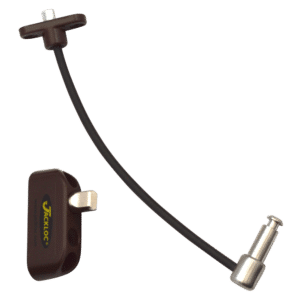 JACKLOC Pro-Twist Push & Turn Cable Window Lock - Brown