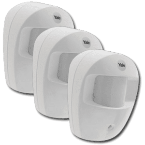 YALE EF-PIR Easy Fit Wirefree PIR Detector - Set of 3