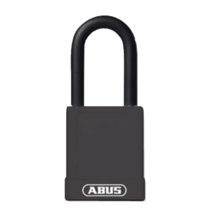 ABUS 74 Series Lock Out Tag Out Coloured Aluminium Padlock - Black