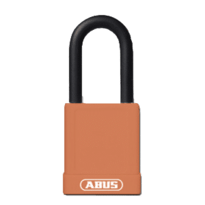 ABUS 74 Series Lock Out Tag Out Coloured Aluminium Padlock - Orange