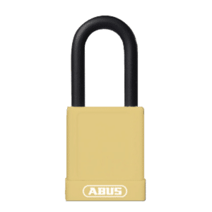 ABUS 74 Series Lock Out Tag Out Coloured Aluminium Padlock - Yellow