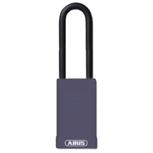 ABUS 74HB Series Long Shackle Lock Out Tag Out Coloured Aluminium Padlock - Purple