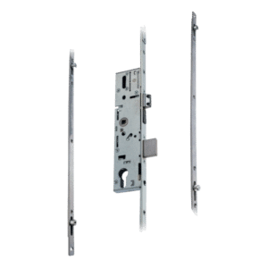ERA 6135 / 9135 Lever Operated Latch & Dead - 2 Adjustable Rollers & Mushrooms (UPVC Door) - Takes Euro Cylinder