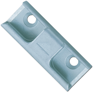 ROTO Timber Flat Casement Window Lock Strike - Silver