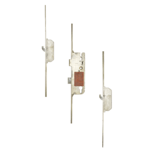 GU Lever Operated Latch & Deadbolt 20mm Faceplate - 2 Hook - 45/92 Split Spindle