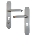 HOOPLY 918901 Stainless Steel Container Door Handle With Return To Door Lever - Silver - LH
