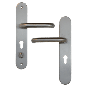 HOOPLY 918901 Stainless Steel Container Door Handle With Return To Door Lever - Silver - LH