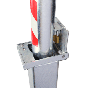 AUTOPA Retractapost Padlocked Retractable Parking Post - 500mm x 76mm