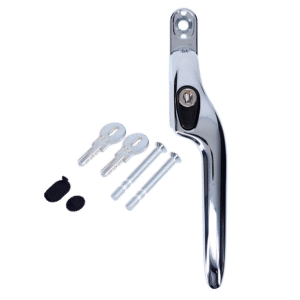 YALE YWHLCK40 Espag Offset Window Handle - RH - Polished Chrome