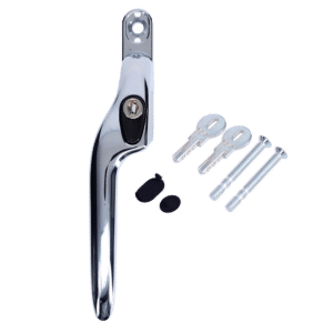 YALE YWHLCK40 Espag Offset Window Handle - LH - Polished Chrome