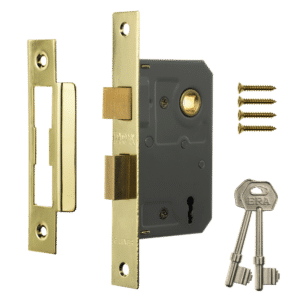ERA 473 & 573 3 Lever Sashlock - 64mm Brass Carded