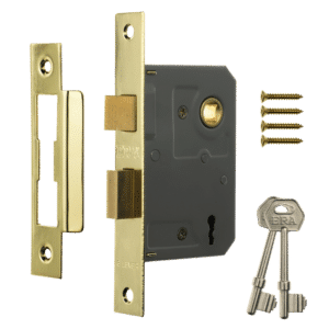 ERA 473 & 573 3 Lever Sashlock - 75mm Brass Boxed