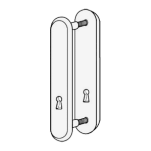 KICKSTOP 9600 188mm LockGuard - SS UK (Satin Silver)