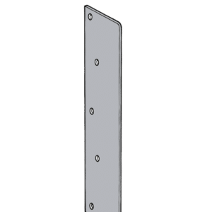 KICKSTOP AT4 Full Length Anti-Thrust Plate - AT4 No Keyway Satin Silver