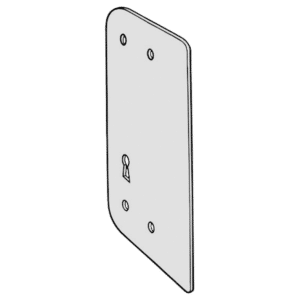 KICKSTOP AT1 Anti-Thrust Plate To Suit Deadlocks - AT1 UK Mortice Keyway Satin Silver