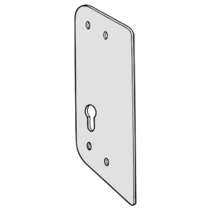 KICKSTOP AT1 Anti-Thrust Plate To Suit Deadlocks - AT1 EU Euro Keyway Satin Silver