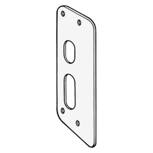 KICKSTOP AT5 Anti-Thrust Plate for Sashlocks - AT5 Satin Silver